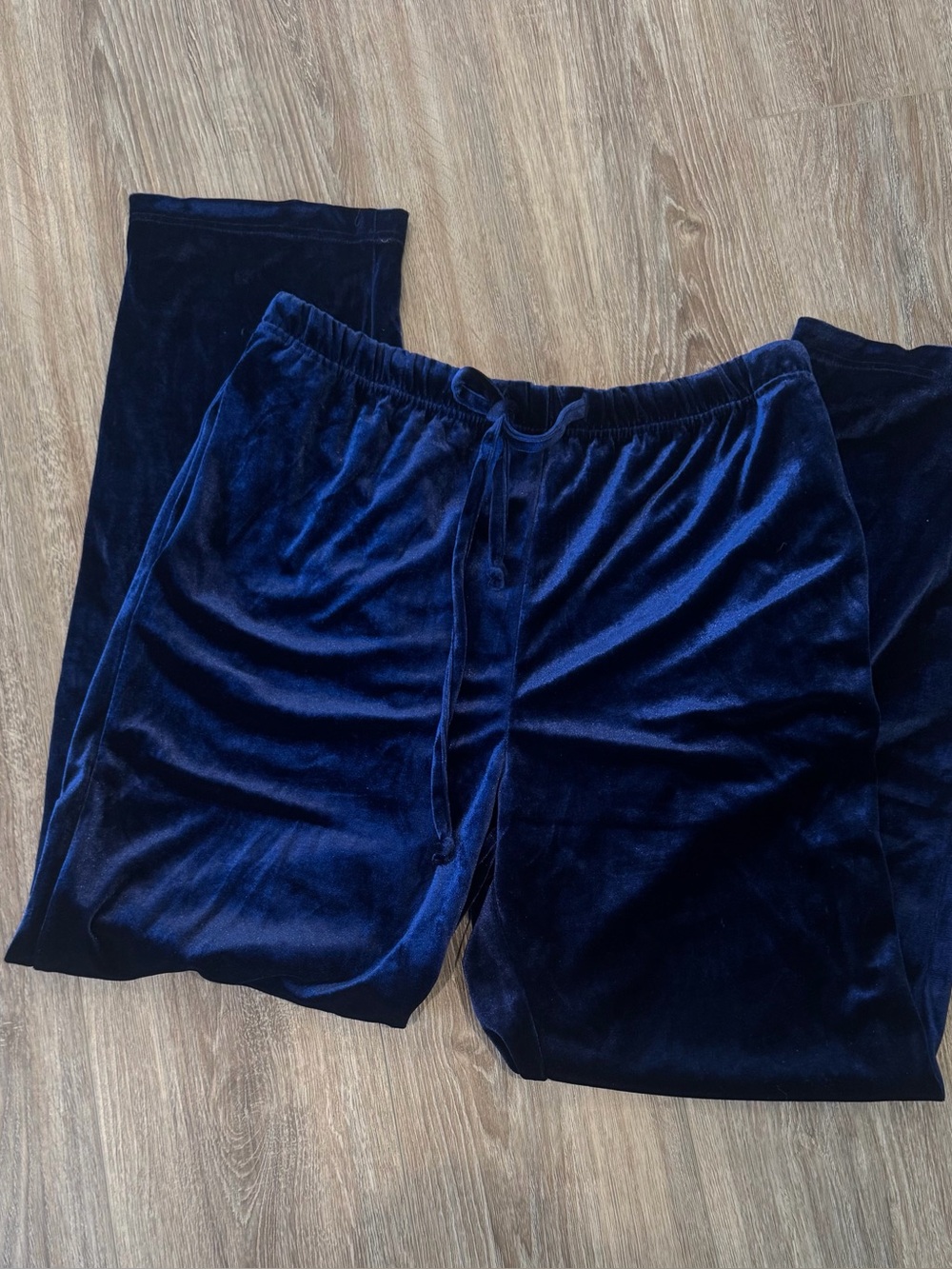 Bogari Signature Vintage Velvet Blue Sweatpants